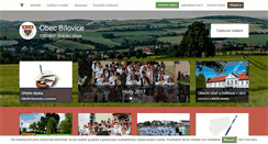 Desktop Screenshot of bilovice.cz