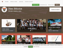 Tablet Screenshot of bilovice.cz